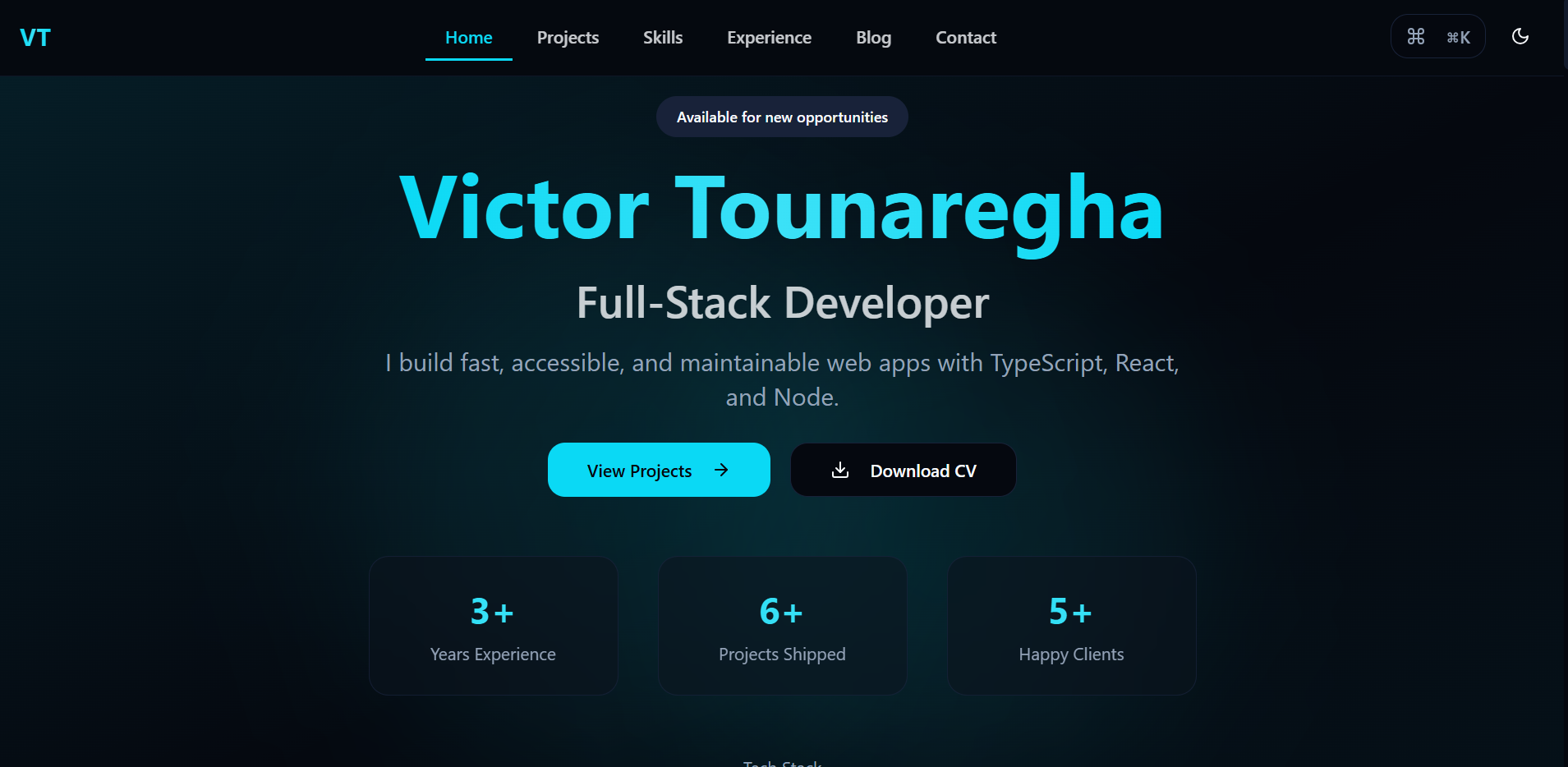 Portfolio screenshot